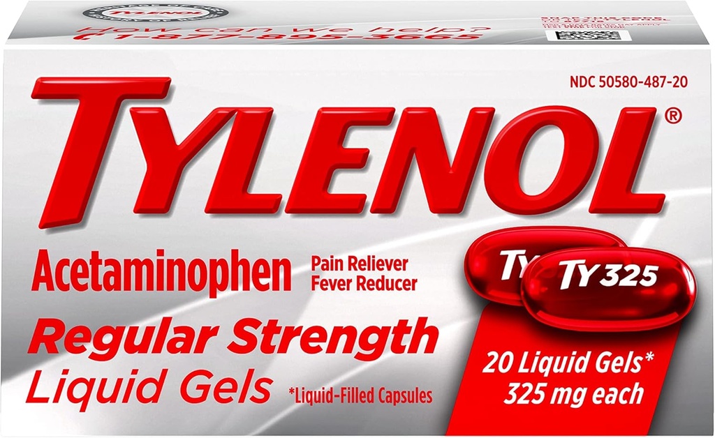 Tylenol 일정한 힘 액체 젤, 20 조사