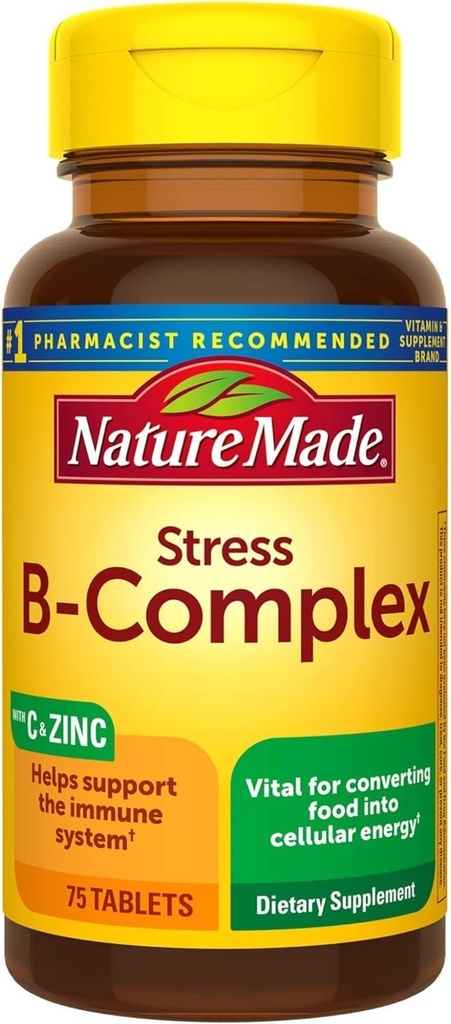 B-Complex 비타민 C와 아연 정제, 75 조사