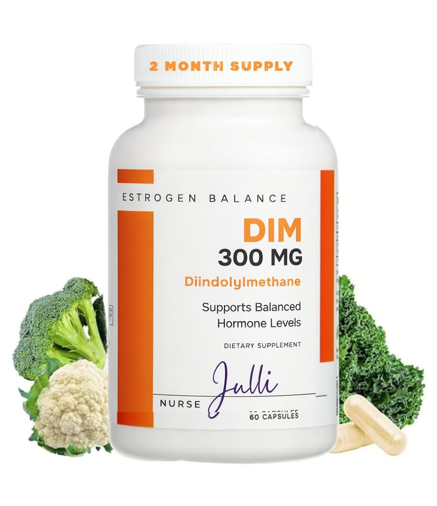 여성을 위한 DIM 에스트로겐 보충교재 - 호르몬 균형 & 하모니 지원 Menopause, Antioxidant 재산을 가진 PCOS & Hormonal 여드름 - 300 Mg, 60 조사 (1의 포장)