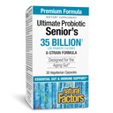 Natural Factors Ultimate Probiotic Senior's - 소화 및 면역 건강을위한 수석 보충 - 35 억 CFUs - Non-GMO 및 글루텐 - 무료 30 캡슐 (30 인분)