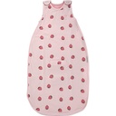Woolino Merino Wool 및 Organic Cotton Ultimate Baby Sleep Sack - 4 시즌 베이비 웨어러블 담요 - 2 층 지퍼 조절 가능한 수면 가방 - 유니버설 크기 (2-24 개월) - Strawberry