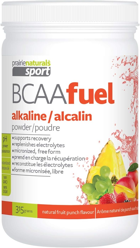 Prairie Naturals PH 균형 BCAA 연료, 과일 펀치, 11.2 Ounce