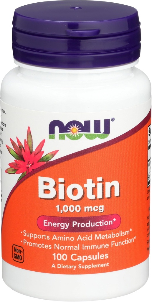 지금 음식 Biotin 1000 MCG - 100 캡슐