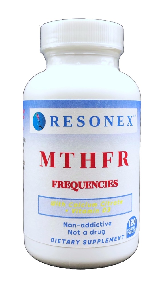 MTHFR 주파수 120 태블릿 - MTHFR, MTR 및 MTRR의 천연 주파수로 메틸화, 5-MTHF 및 B12 생산 지원