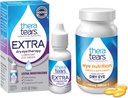 Eye Nutrition,Organic Flaxseed Triglyceride Fish Oil & VIT E, 90 조사 눈 강하, 여분 건조한 눈 치료, 15 mL, 0.5 Fl oz를 위한 TheraTears 1200mg Omega 3 보충교재