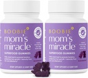 Boobie Bears Lactation Support Gummies | 우유 공급 부스터 및 지원 면역 건강 및 모발 성장에 도움 | 우유 공급 증가를 위한 아연 & Elderberry와 Breastfeeding 보조 식품, 120 카운트