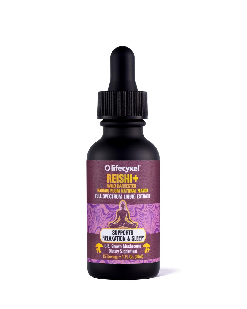 Life Cykel - Wild Kakadu Plum - Potent Immune & Sleep Support Supplement, 비타민-C Rich Adaptogen Mushroom Drops가있는 Reishi 버섯 추출물 - 1 Fl Oz