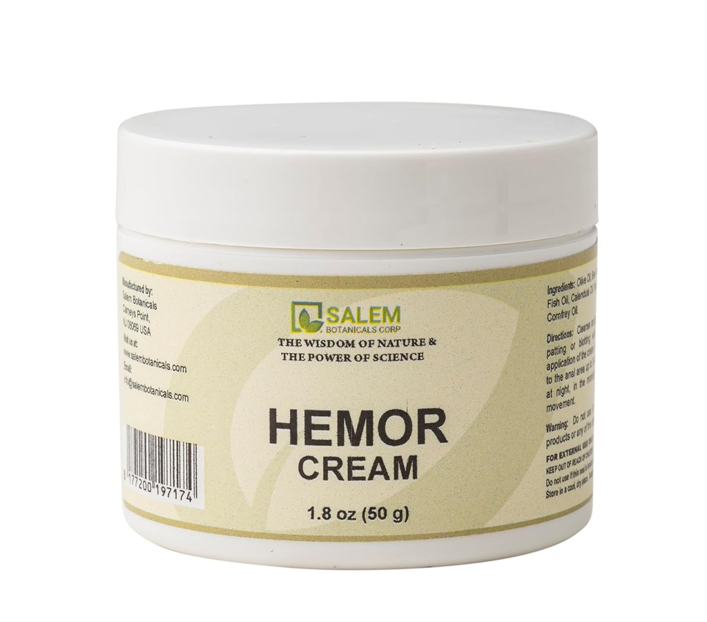 Salem Botanical Hemor 크림, 1.8 오닉스