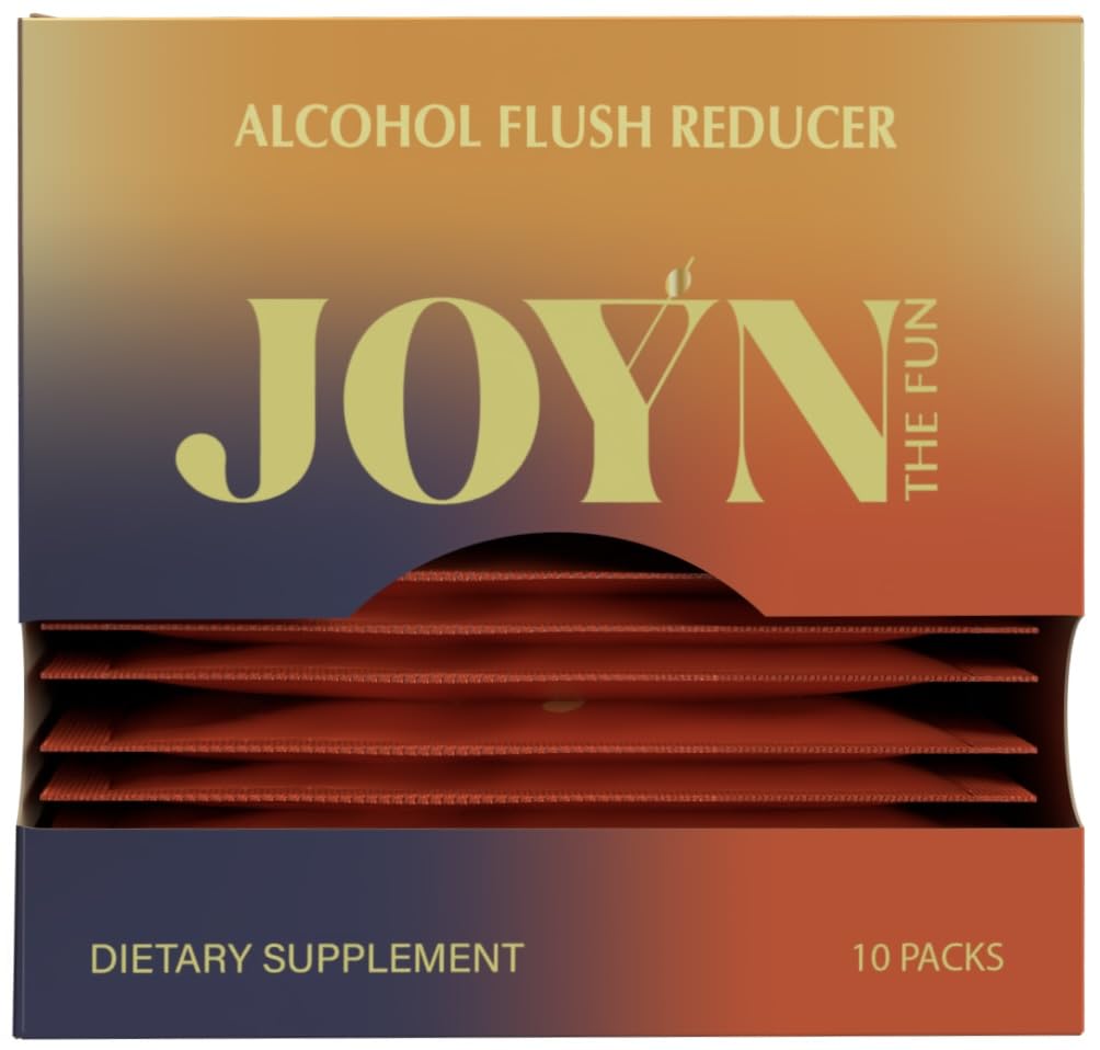 JOYN 술 플러시 예방, Detox, Liver Support, Asian Glow Relief | 마시기 전에 더 나은 느낌 | DHM, 밀크 이틀, 글루타티온, 비타민 B12 | 10 인분