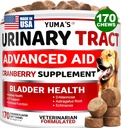 개 UTI 치료 - 170 치료 - 개를위한 크랜베리 보충 - 방광 제어 - Urinary Tract Infection Treatment - UTI Medicine Multivitamin - 비타민 및 보충제 - 미국에서 제조