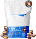 XEELA 식물 기반 채식 단백질 분말 - 독립적으로 테스트 - 25g 높은 단백질, 남성 및 여성을위한 완두 단백질 - 비타민 및 미네랄, 비 GMO, 낙농 및 글루텐 무료, LowCarb & LowFat (Peanut Butter Cup)