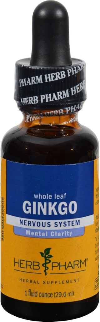 허브 Pharm Ginkgo 신경계 - 1 fl oz