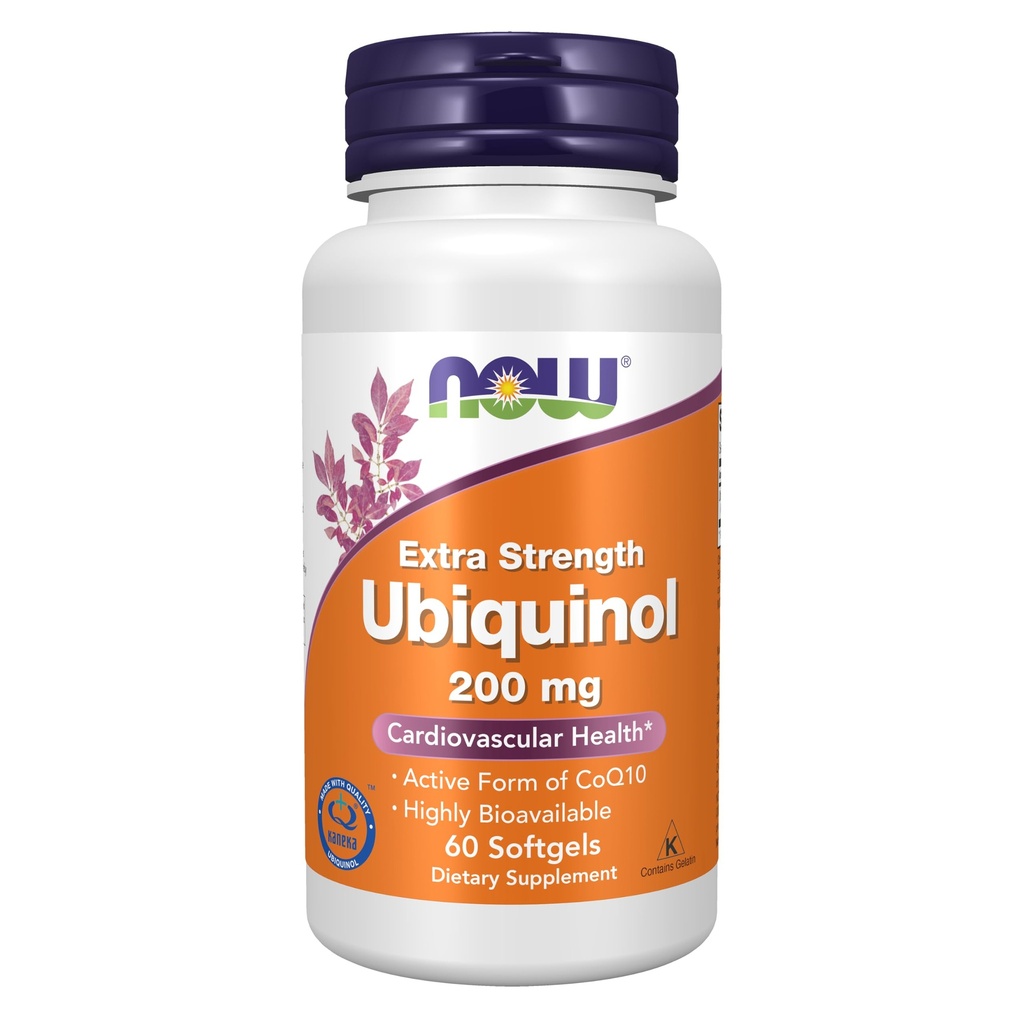 지금 보충 교재, Ubiquinol 200 mg의 높은 생물 분해성 (CoQ10의 활동적인 모양), 60 Softgels
