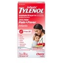 Acetaminophen, Baby Fever Reducer & Pain Reliever를 가진 유아의 tylenol 구두 중단 액체 약 Minor Aches & Pain, Sore Throat, 두통 & Teething 고통, 염료 자유로운 버찌, 1개 fl. oz