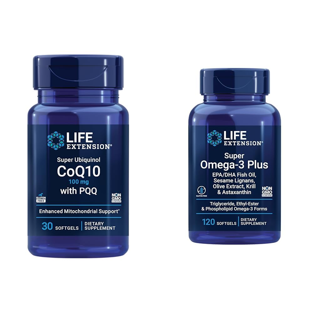 생활 연장 PQQ, CoQ10, PQQ & 최고 Omega-3 플러스 EPA/DHA 물고기 기름, Sesame Lignans를 가진 최고 Ubiquinol CoQ10