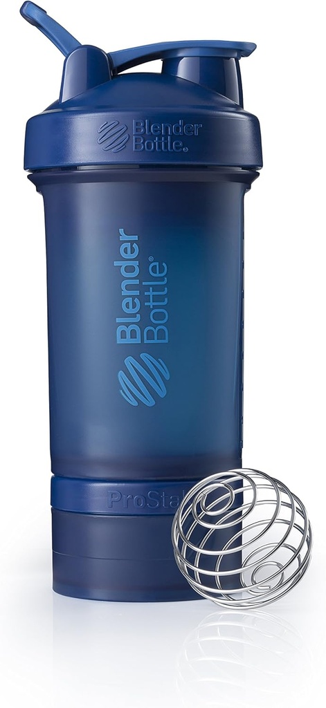 단백질 분말 ProStak 체계, 22 Ounce, 해군을 위한 Pill 조직 그리고 저장을 가진 BlenderBottle 셰이커 병