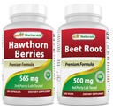 Hawthorn 베리 565 mg & 사탕 뿌리 분말 500 Mg