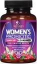 여성을위한 프로 바이오 틱 60 억 CFU - 16 Strains, Prebiotics & Cranberry, PH 균형, 소화 건강, 질 & 면역 지원, Gut 건강을위한 여성 프로 바이오 틱, 선반 안정 - 60 캡슐