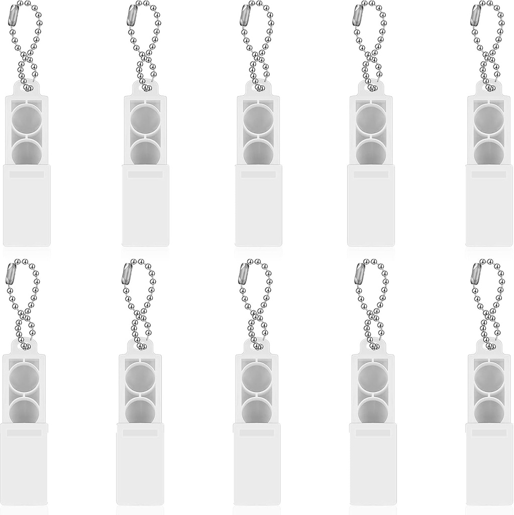 Flutesan 10 조각 보청기 건전지 상자 312 보청기 건전지 Caddy 보청기 증폭기 저장 상자 플라스틱 건전지 홀더 휴대용 여행 상자 소형은 Keychain를 가진 상자를 나릅니다