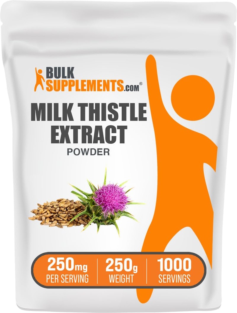 BulkSupplements.com 우유 이틀 추출물 분말 - 초본 보충, 우유 이틀 보충 - 글루텐 무료, 250mg, 250g (8.8 oz) (1의 포장)