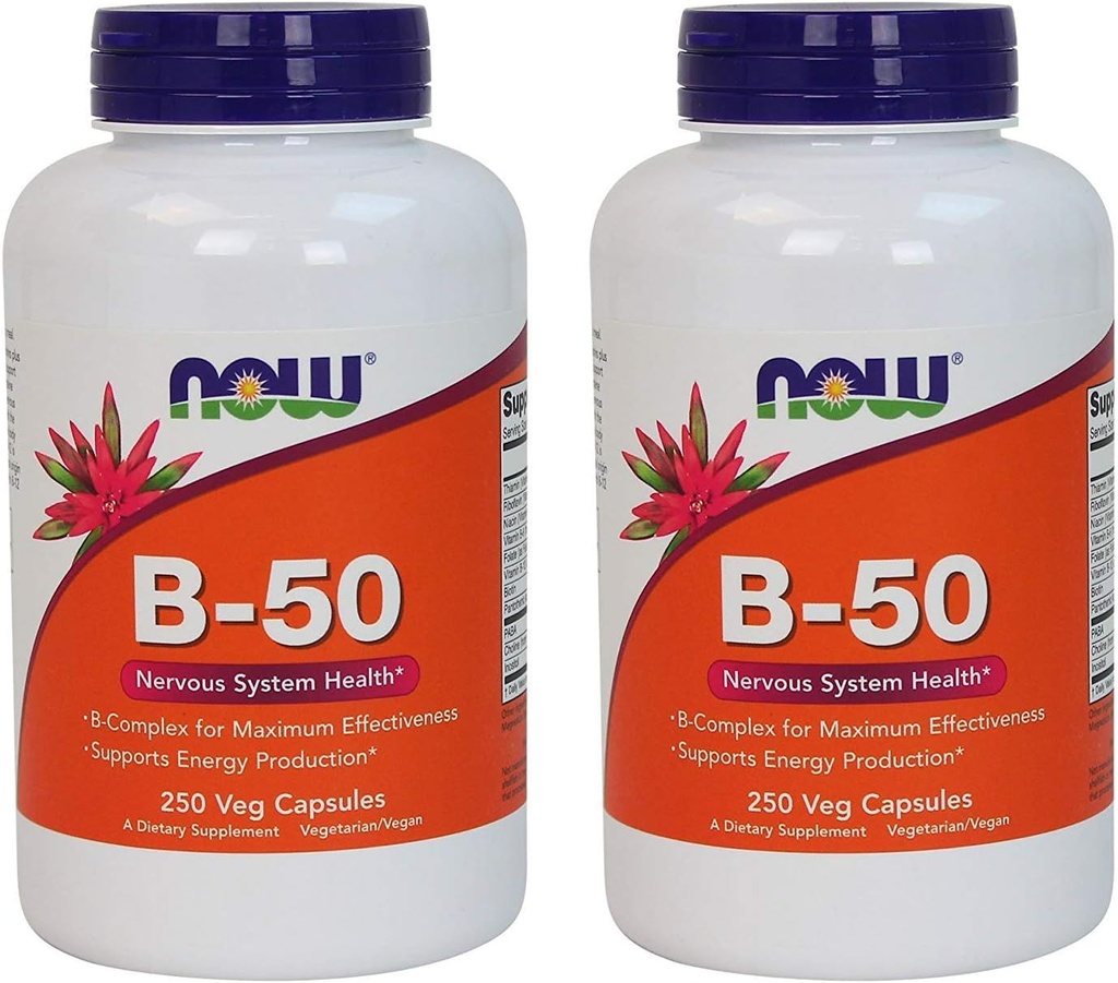 이제 식품, B-50, 250 Veg 캡슐 (팩 2)
