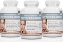 Biotin 비타민 A, C, D 및 E, 3 병 팩, 180 캡슐 40mg를 가진 밥에서 초본 영양 Phytoceramide