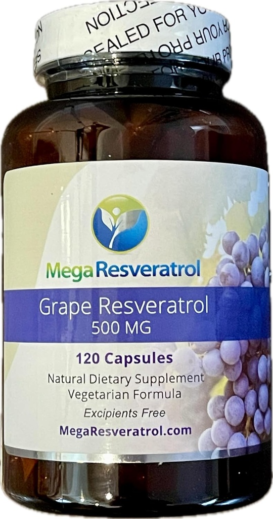 메가 Resveratrol 빨간 포도 피부, Piceid Resveratrol, 수용성/높은 흡수/Boosts Nitric 산화물. 캡슐 당 500mg. 증명되는 순수성. 독성 없음 “활성” 성분. 케토, 비 GMO.