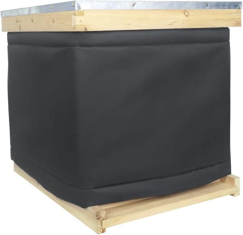 Bee Hive Wrap, Winter Hives Beekeeping Supplies는 1 중간 Hive Box, Winter Protection Cover 600D 옥스포드 절연 커버, 경량, 재사용 가능 (81 "x15.7")