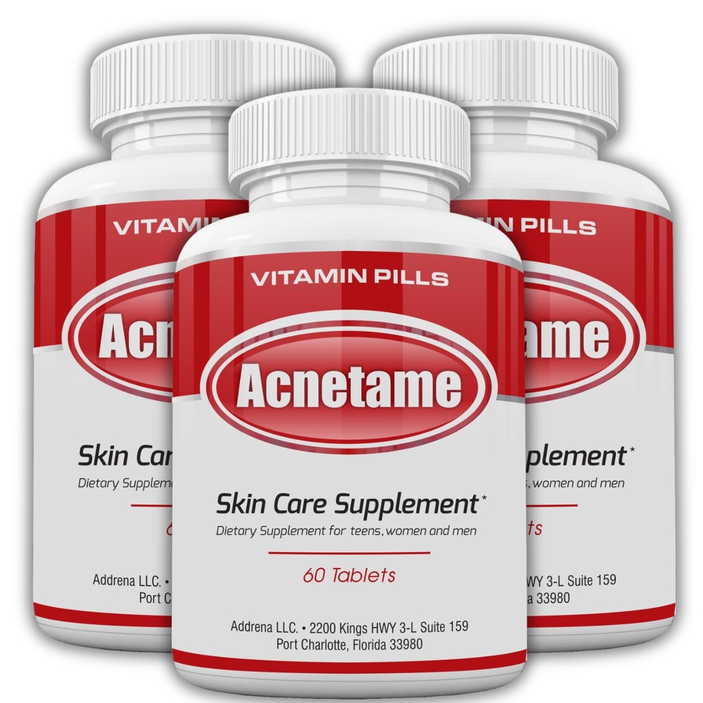 Acne Treatment- Hormonal Pimple Tablets를 위한 3개의 팩 비타민 보충교재는 여자, 남자, 청소년 및 성인을 위한 명확한 유성 피부를 메모장에 기입합니다