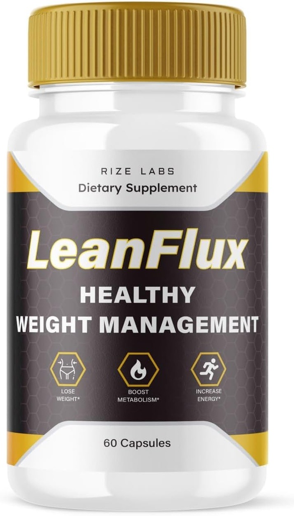 rize labs LeanFlux - BAT 수준을 증가하는 Lean Flux 체중 감소, Leanflux 리뷰 Non-GMO 쉽게 삼키기 보충 알약, Gain Brown Adipose Tissue BurnFat (60 캡슐)