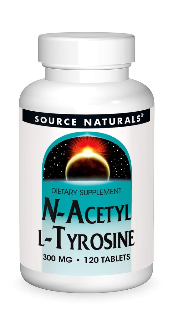 Source Naturals N-Acetyl L-Tyrosine 다이어트 보충 - 120 정제