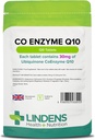 Co 효소 Q10 30mg (Co-Q10) Lindens에 의하여 120의 정제