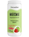 NaturalSlim Magicmag 순수 마그네슘 시트레이트 분말 – 스트레스, 변비, 근육, 심장 건강 및 수면 지원 | 천연 딸기 및 라임 맛 마그네슘 보충 - 8oz 음료 혼합 (솔로)