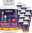 NuBest Tall 10+ Premium Bone Strength Formula는 칼슘, 비타민 D3, 비타민 K2 및 멀티 비타민 D3, 비타민 K2와 함께 10+의 나이에 대한 면역력과 전반적인 건강을 강화했습니다 | 팩 12