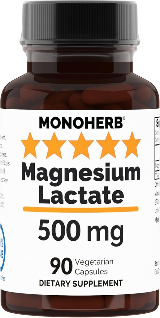 마그네슘 젖산염 500 mg - 90 채식 캡슐