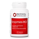 LIFE BALANCE Enzymes-HCl에 대한 PROTOCOL - Bromelain과 소화 효소 - Proteases의 전체 스펙트럼 - 소화 보충 - Soy & Dairy Free - 120 캡슐