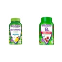 Vitafusion Melatonin 140 조사와 비타민 B12 거미 비타민, 에너지 대사 및 신경 체계 지원을 위한 90의 조사 버찌 풍미