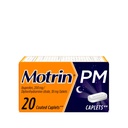 200 mg Ibuprofen & 38 mg Diphenhydramine Sleep Aid, Minor Aches & Pains를 위한 야간 통증 Reliever를 가진 Motrin PM 고통 구호 캡슐은 당신이 잠 & 체재 잠, 20 ct를 떨어지는 것을 돕습니다