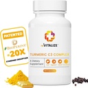 심황 쿠르쿠민 보충교재 60 서빙 - 지원 합동 건강 | 500mg 캡슐을 가진 BioPerine 까만 고추 추출물, Curcuminoids 475mg | 도움 Liver 기능, 소화 & 더 나은 흡수
