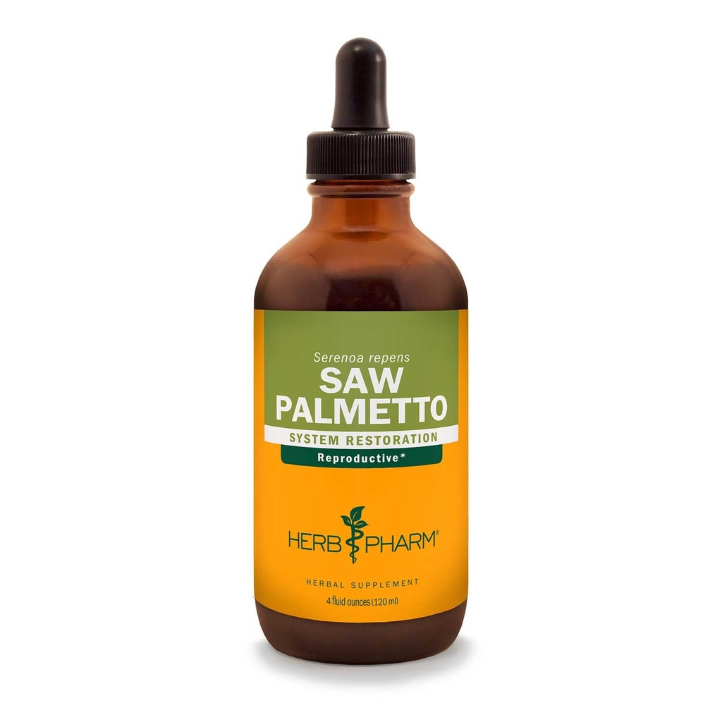 허브 Pharm은 전립선 지원을위한 Palmetto Berry 액체 추출물을 보았습니다 - 4 Ounce