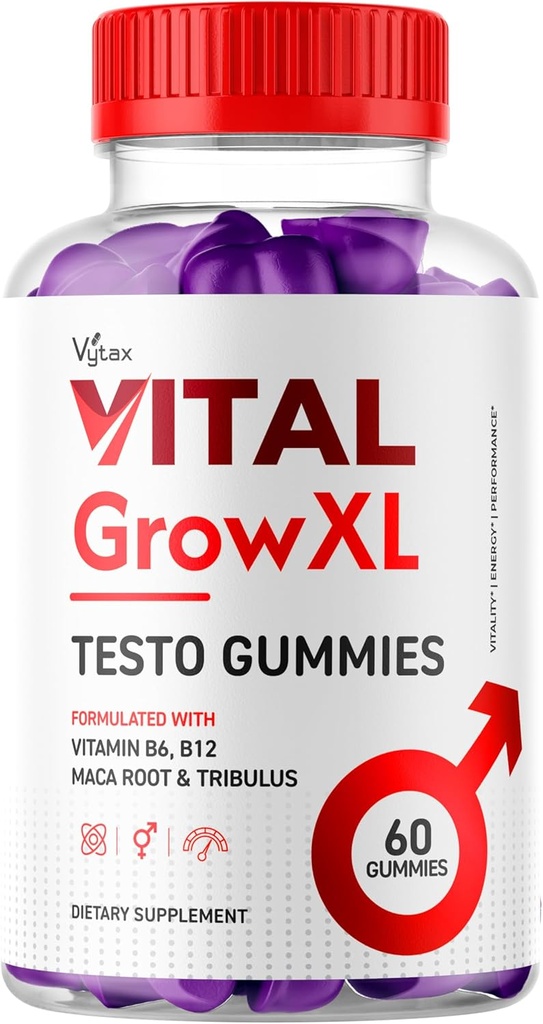 Vital 성장 XL Gummies, Vital 성장 XL Testo Gummies 최대 힘 진보된 비타민 공식, Vital GrowXL Vitale VitalGrowXL Me Gomitas Premium Chewable Vitalgrow 보충 (60 Gummies)