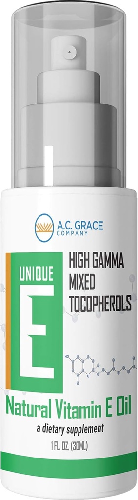 UNIQUE E A.C. Grace Company, 혼합 Tocopherols 농축액 액체, 1 fl oz (30 ml)