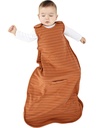 Woolino Merino Wool 및 Organic Cotton Ultimate Sleep Sack - 4 시즌 - 2 웨이 지퍼 조절 가능한 수면 가방 - 아기를위한 보편적 인 크기 수면 부족 (2-24 개월) - Rust