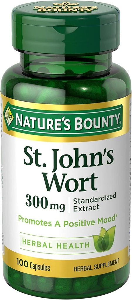 자연의 현상 St. John 's Wort 300 mg 모자, 100ct