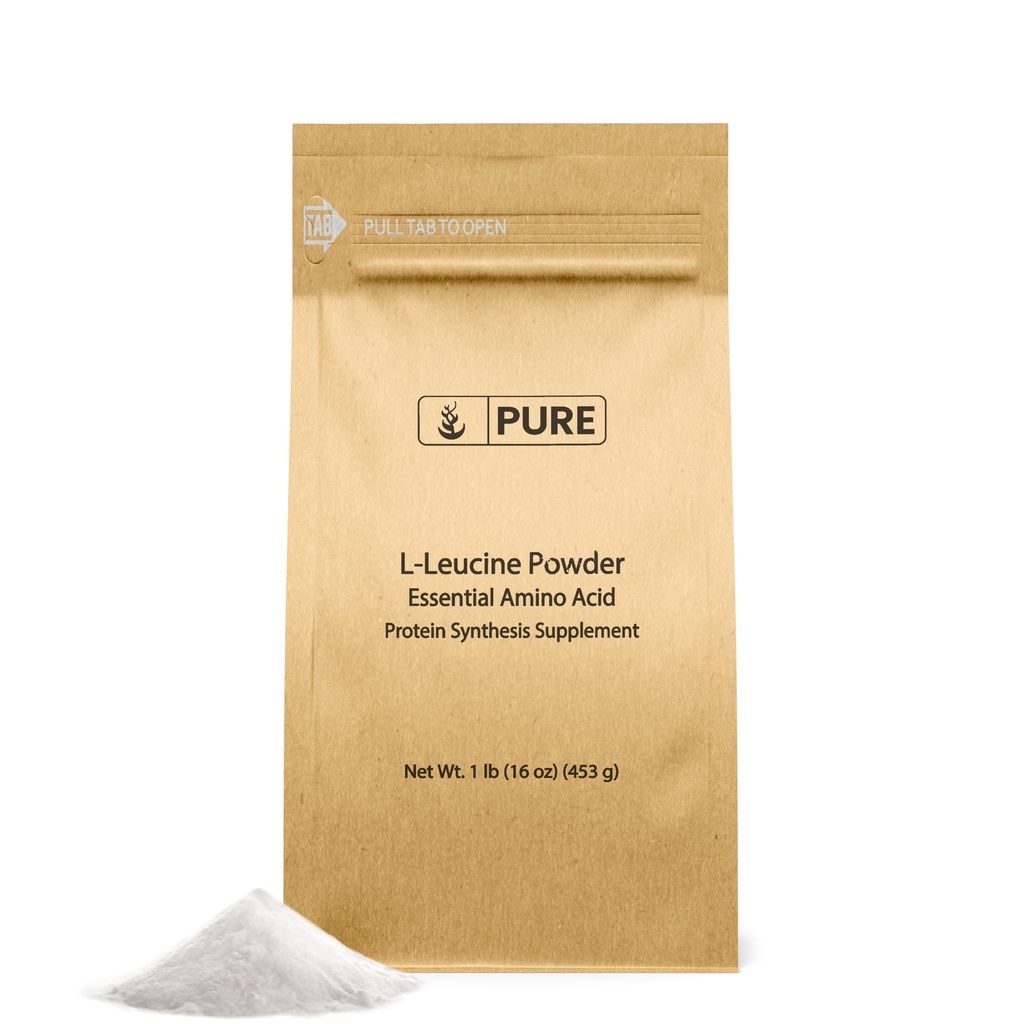 순수한 본래 성분 L-Leucine (1lb) 분말, 근본적인 아미노산 보충교재, Lab-Verified