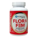 Belle+Bella Probiology Flora Fem - 여성을위한 매일 Probiotics - 4X Action Prebiotic + Probiotic + Cranberry + Digestive, Urinary Tract, Reproductive & Vaginal Health 용 Folic Acid - 60 Caps