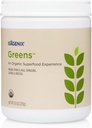 Isagenix Organic Greens, Superfood Drink Mix of Phytonutrient Drink Mix with Organic Spinach, Kale, Spirulina, Chlorella, Broccoli 및 Diet 지원 - 270 그램 (30 인분)