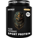 BIRDMAN Falcon 성능 Vegan Protein Powder, 31g Protein, 5g Creatine, 5g BCAA, Probiotics, Electrolytes, Pre Workout, Low Carb, Sugar Free & Dairy Free, Plant Based Vanilla Protein -19 서빙