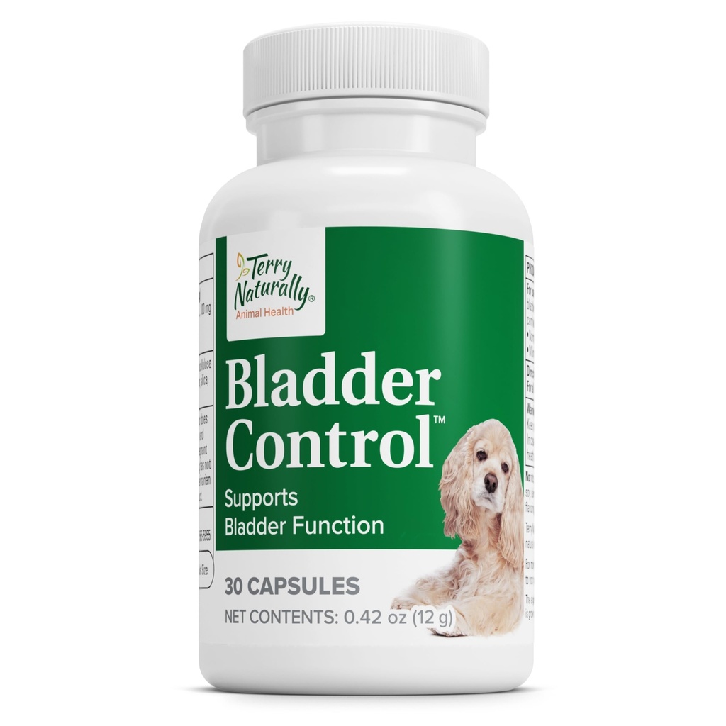 Terry Naturally Bladder Control - 블레이더 건강을위한 애완 동물 공급 - 지원 Urinary Tract Health - 개 건강 보충 - 개를위한 애완 동물 지원 - 30 캡슐 (30 인분)