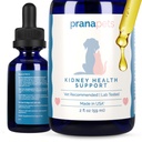 PranaPets Kidney Health Support Supplement for Cats | 고양이의 건강 보조 기능 | 초본 공식 도움말 염증 및 증상 Kidney Issues